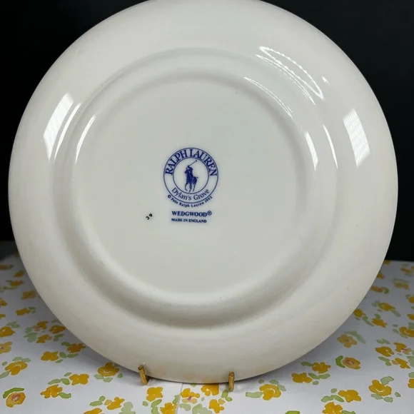 🛑SOLD🛑 VINTAGE RALPH LAUREN Plates 8”By Wedgewood Dylan’s Grove(Set Of 4 Salad - Picture 11 of 17